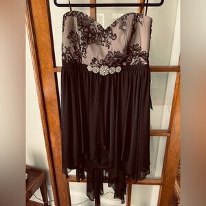 My Michelle Elegant Black and Cream Dress